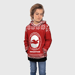 Толстовка-худи детская Новогодний Brighton, цвет: 3D-черный — фото 2