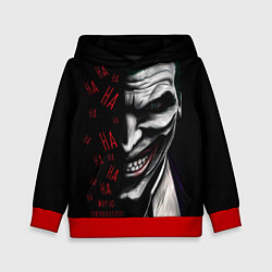 Толстовка-худи детская Joker in the dark, цвет: 3D-красный