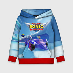 Толстовка-худи детская Blaze the cat - team Sonic racing, цвет: 3D-красный