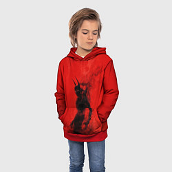 Толстовка-худи детская Evil Batman, цвет: 3D-красный — фото 2