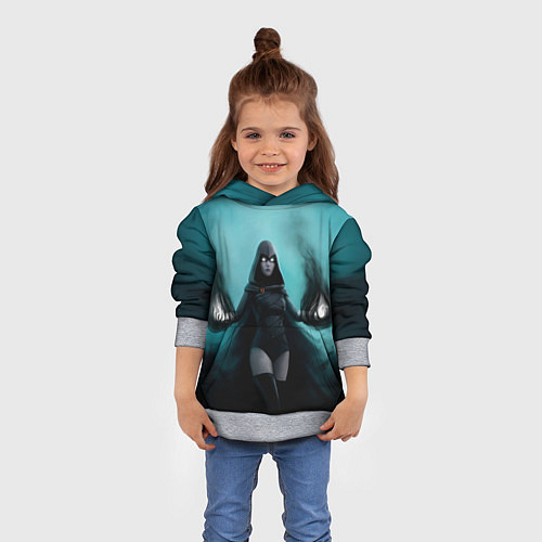 Детская толстовка Raven young justice / 3D-Меланж – фото 4