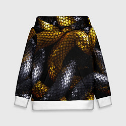 Толстовка-худи детская Звенья одной цепи, цвет: 3D-белый