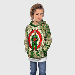 Толстовка-худи детская Бостонские кельты, цвет: 3D-белый — фото 2