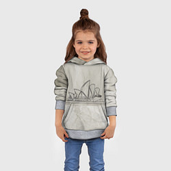 Толстовка-худи детская Сидней, цвет: 3D-меланж — фото 2