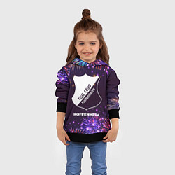 Толстовка-худи детская Праздничный Hoffenheim, цвет: 3D-черный — фото 2
