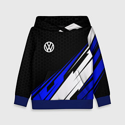 Толстовка-худи детская Фольксваген - синий, цвет: 3D-синий