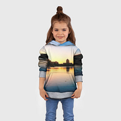 Толстовка-худи детская Шкиперская гавань в Санкт-Петербурге, цвет: 3D-меланж — фото 2