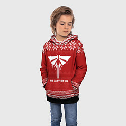 Толстовка-худи детская Новогодний The Last Of Us, цвет: 3D-черный — фото 2