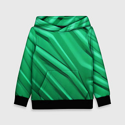 Толстовка-худи детская Зелёный пластик, цвет: 3D-черный