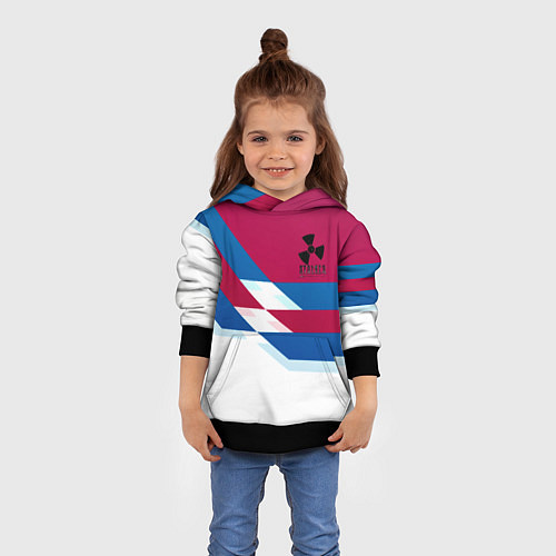 Детская толстовка Stalker geometry / 3D-Черный – фото 4