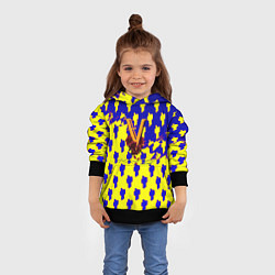 Толстовка-худи детская Cyberpunk 2077 human, цвет: 3D-черный — фото 2