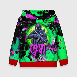 Толстовка-худи детская Counter Strike - neon revolution, цвет: 3D-красный