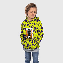 Толстовка-худи детская Rainbow six pattern rap, цвет: 3D-меланж — фото 2