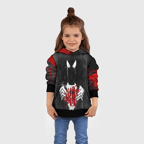 Детская толстовка Человек паук и веном / 3D-Черный – фото 4