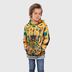 Толстовка-худи детская Китайский монстр, цвет: 3D-меланж — фото 2