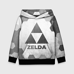 Толстовка-худи детская Zelda - white gradient, цвет: 3D-черный