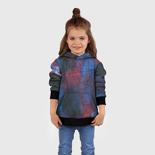 Детская толстовка Космическая паутина / 3D-Черный – фото 4