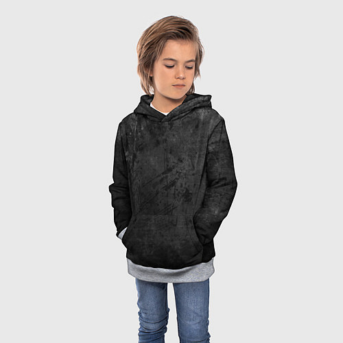 Детская толстовка Абстракция - dark grunge break / 3D-Меланж – фото 3