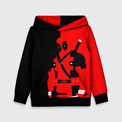 Толстовка-худи детская Наемник дэдпул, цвет: 3D-черный
