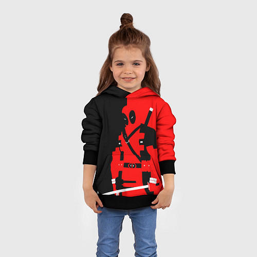 Детская толстовка Наемник дэдпул / 3D-Черный – фото 4