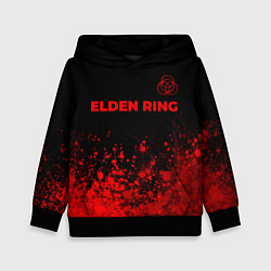 Толстовка-худи детская Elden Ring - red gradient посередине, цвет: 3D-черный