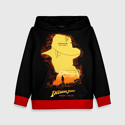 Толстовка-худи детская Indiana Jones and the Great Circle, цвет: 3D-красный