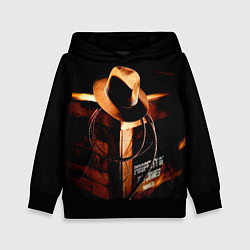 Толстовка-худи детская Indiana Jones, цвет: 3D-черный
