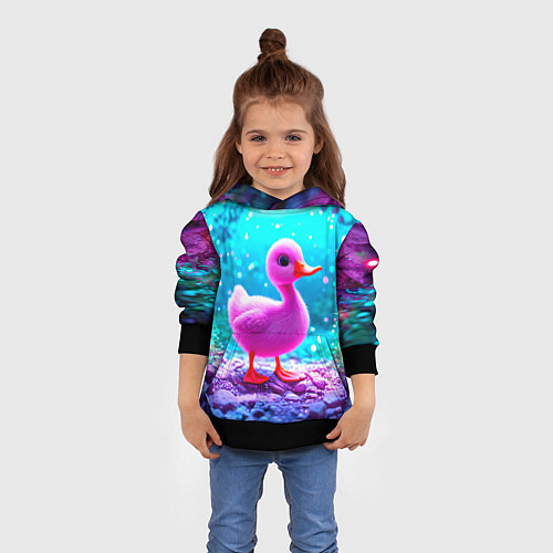 Детская толстовка Утеночек / 3D-Черный – фото 4