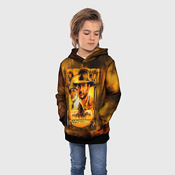 Толстовка-худи детская Indiana Jones and raiders of lost ark, цвет: 3D-черный — фото 2