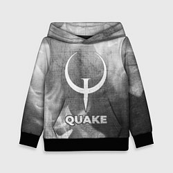 Толстовка-худи детская Quake - grey gradient, цвет: 3D-черный
