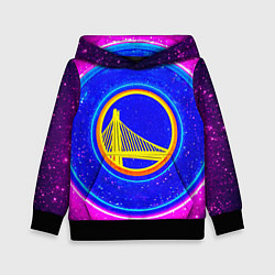 Толстовка-худи детская Голден Стэйт Уорриорз звездный, цвет: 3D-черный