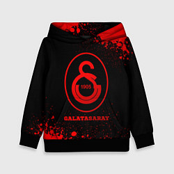 Толстовка-худи детская Galatasaray - red gradient, цвет: 3D-черный
