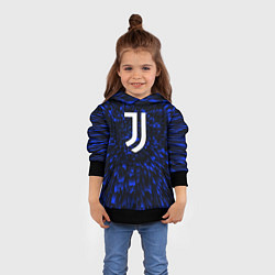 Толстовка-худи детская Juventus blue energy, цвет: 3D-черный — фото 2