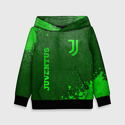 Толстовка-худи детская Juventus - green gradient вертикально, цвет: 3D-черный