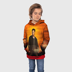 Толстовка-худи детская Дин Винчестер - Сверхъестественное, цвет: 3D-красный — фото 2