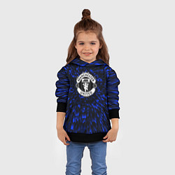 Толстовка-худи детская Manchester United blue energy, цвет: 3D-черный — фото 2