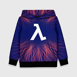 Толстовка-худи детская Half-Life red energy, цвет: 3D-черный