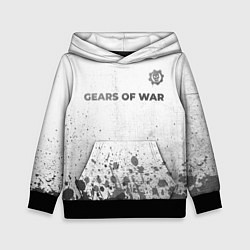 Толстовка-худи детская Gears of War - white gradient посередине, цвет: 3D-черный
