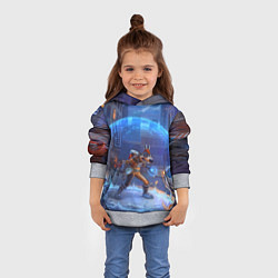 Толстовка-худи детская Мегавольт, цвет: 3D-меланж — фото 2