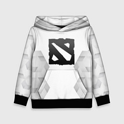 Толстовка-худи детская Dota white poly, цвет: 3D-черный