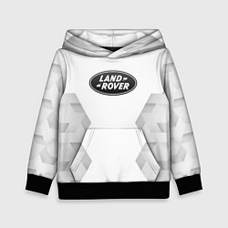 Толстовка-худи детская Land Rover white poly, цвет: 3D-черный
