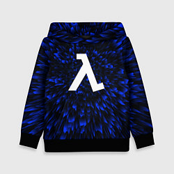 Толстовка-худи детская Half-Life blue energy, цвет: 3D-черный