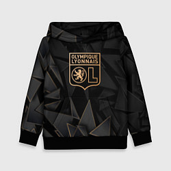 Толстовка-худи детская Lyon golden poly, цвет: 3D-черный