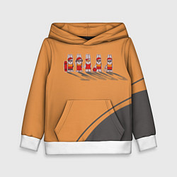 Толстовка-худи детская Пять спортивных кроликов, цвет: 3D-белый