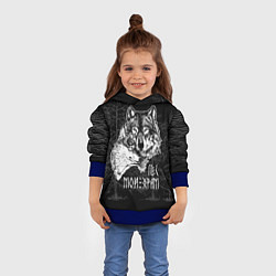Толстовка-худи детская Лес - мой храм, цвет: 3D-синий — фото 2