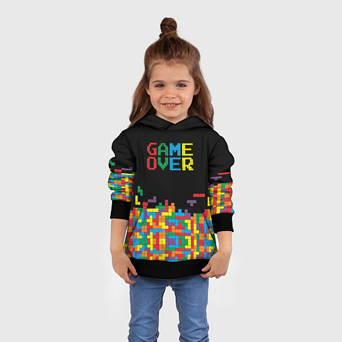 Детская толстовка Game over / 3D-Черный – фото 4