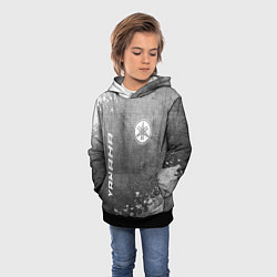 Толстовка-худи детская Yamaha - grey gradient вертикально, цвет: 3D-черный — фото 2