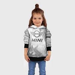 Толстовка-худи детская Mini - white gradient, цвет: 3D-черный — фото 2