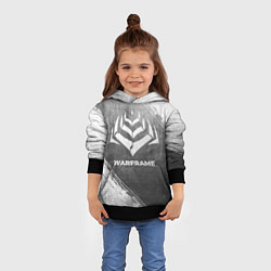 Толстовка-худи детская Warframe - grey gradient, цвет: 3D-черный — фото 2