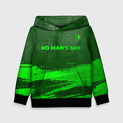 Детская толстовка No Mans Sky - green gradient посередине